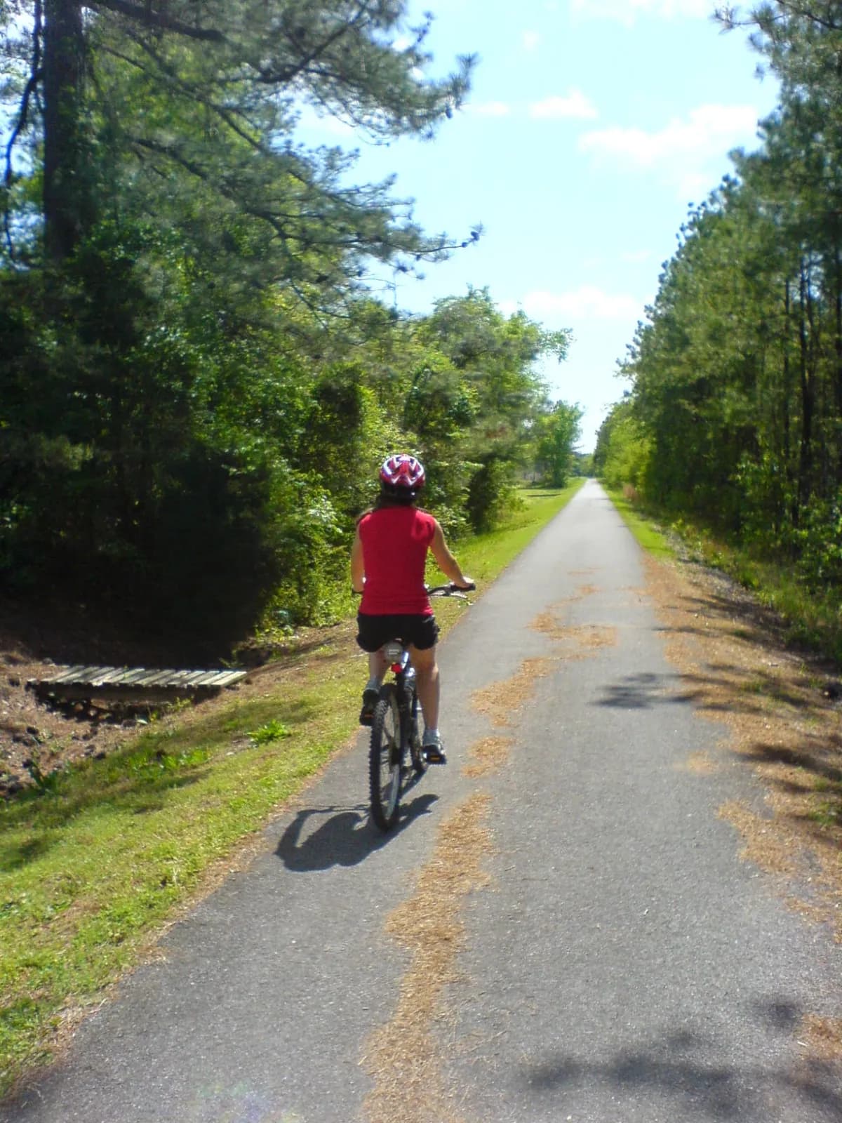 Cyclist on the Chief Ladiga Trail
